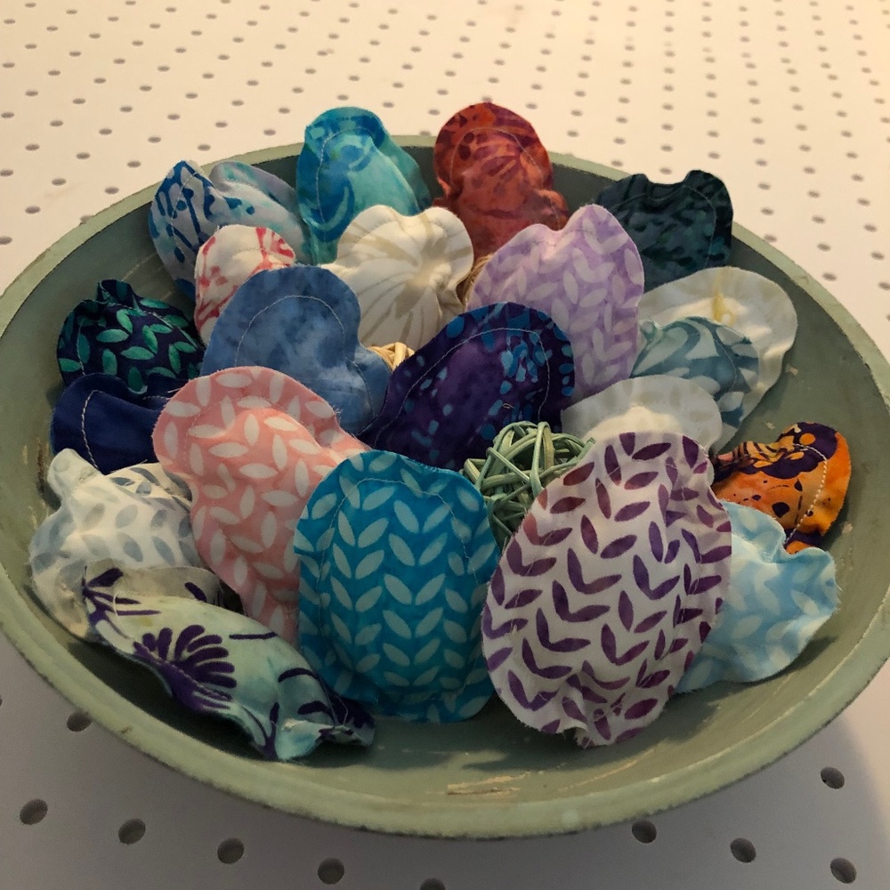 Hand made cotton eggs